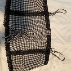 Checkered crop top